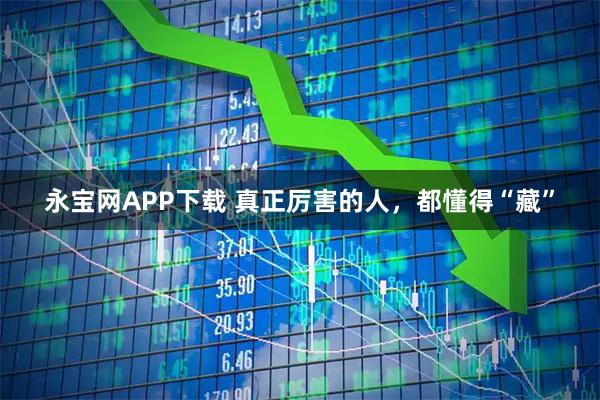 永宝网APP下载 真正厉害的人，都懂得“藏”